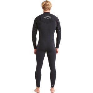 2024 Billabong Mens Furnace Comp 4/3mm Chest Zip Wetsuit ABYW100179 - Black